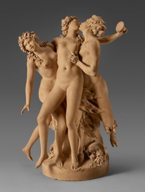 satyr with two bacchantes (inspirado en good girl de carolina herrera)